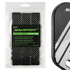 AMA SPORT Pickleball Paddle Edge Guard Tape 3 Pack 3K Texture Edge Protection Tapes 20mm Width Paddle Edge Cover Perfectly Fits Curved Edge Without Wrinkling (Black)
