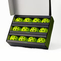 SPIKOPOLL SPI-40 Outdoor Pickleball Balls with 40 Holes 12 Pack of Fluorescent Green Balls High Elasticity and Durability Pickleball Balls USA Pickleball Approved Standard Size and Weights