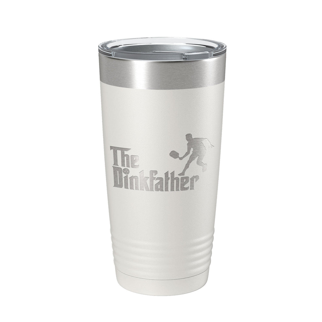 The Dinkfather Tumbler Funny Pickleball Travel Mug Insulated Laser Engraved Coffee Cup Pickle Ball Gift 20 oz-1