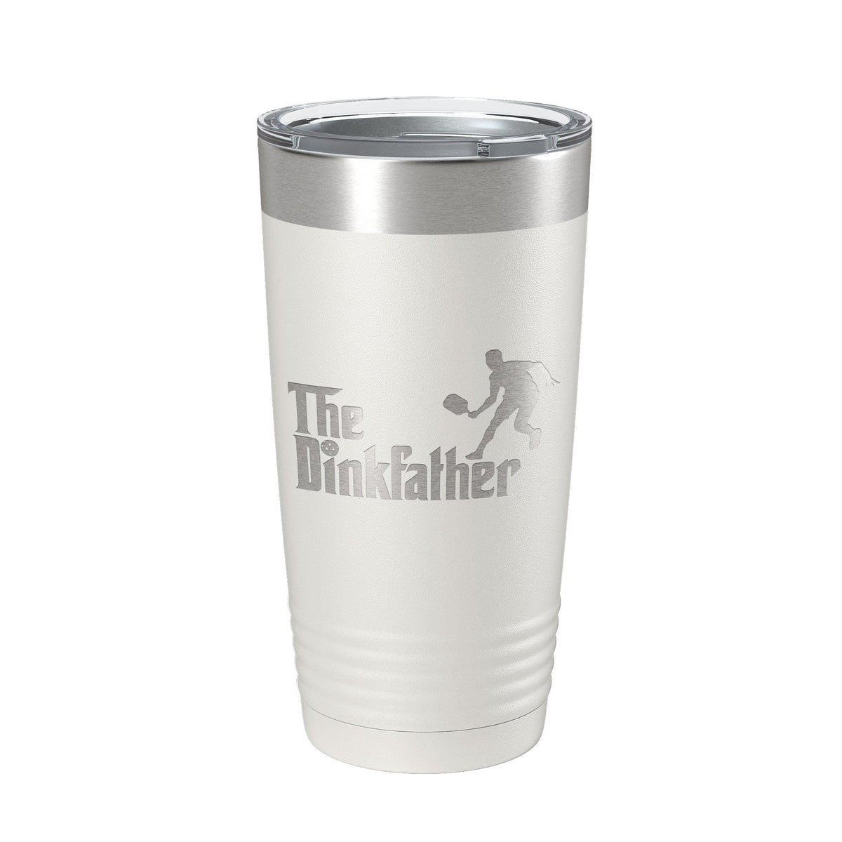 The Dinkfather Tumbler Funny Pickleball Travel Mug Insulated Laser Engraved Coffee Cup Pickle Ball Gift 20 oz-1