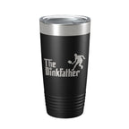 The Dinkfather Tumbler Funny Pickleball Travel Mug Insulated Laser Engraved Coffee Cup Pickle Ball Gift 20 oz-0
