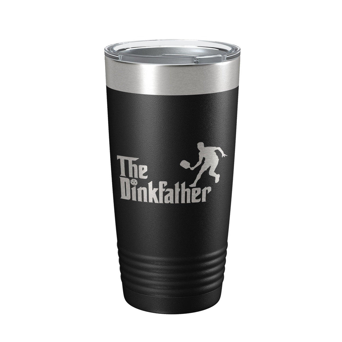 The Dinkfather Tumbler Funny Pickleball Travel Mug Insulated Laser Engraved Coffee Cup Pickle Ball Gift 20 oz-0